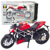 Žaidimų zona | PC | Konsolės | Priedai // Žaislai ir žaidimai vaikams // Motocykl Sportowy Metalowy Światła Dźwięki Srebrne Elementy Czerwony  1:12