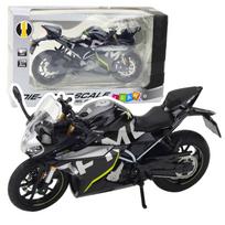 Žaidimų zona | PC | Konsolės | Priedai // Žaislai ir žaidimai vaikams // Motocykl Sportowy Metalowy Światła Dźwięki Czarny 250 SR 1:12