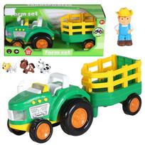 Žaidimų zona | PC | Konsolės | Priedai // Žaislai ir žaidimai vaikams // Traktor Farmerski Dla Malucha Traktor Zwierzęta Farmer Światła Dźwięki