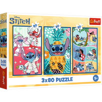 Žaidimų zona | PC | Konsolės | Priedai // Edukaciniai žaislai | Interaktyvūs | Kūrybiški | Meniški // Puzzle - 3x80 - Świat Stitcha - Trefl 34885