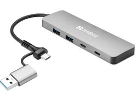 Sandberg 136-64 USB-C/A to 2xUSB-A+2xUSB-C Hub