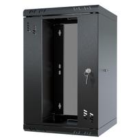 Stalflex Stovo Spintelė 10" 6U  300mm  Stiklinės Durys  Juoda S-RC10-9U-300GB