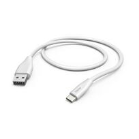 Kabelis Hama  Hama 00201596 Charging Cable, USB-A - USB-C 1.5m white
