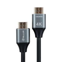 Kabelis Tellur  High Speed HDMI 2.0 cable, 4K 18Gbps plug-plug Ethernet gold-plated 3m black