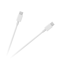 Planšetdatori ir planšetinių kompiuterių priedai // USB Kabeliai // Kabel USB typu C - USB typu C 100 cm biały