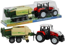 Žaidimų zona | PC | Konsolės | Priedai // Žaislai ir žaidimai vaikams // Duży Traktor z Przyczepą Maszyna Rolnicza 65 cm