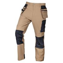Įrankiai ir matavimo prietaisai // Įrankių, priedų naujienos // Spodnie robocze Mix&Match, 4 way stretch, z kaburami, Cordura, beżowo-czarne, rozmiar XS