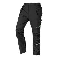 Įrankiai ir matavimo prietaisai // Įrankių, priedų naujienos // Spodnie robocze Mix&Match, 4 way stretch, z kaburami, Cordura, czarne, rozmiar S