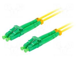 Fiber patch cord | LC/APC,both sides | 1m | 9/125um | LSZH | green