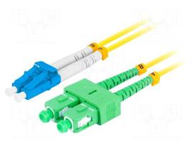 Fiber patch cord | LC/UPC,SC/APC | 0.5m | 9/125um | LSZH | blue,green