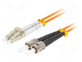 Fiber patch cord | OM2 | LC/UPC,ST/UPC | 5m | 50/125um | LSZH | orange
