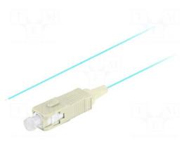 Optic fiber pigtail | OM3 | SC/UPC | 2m | 50/125um | LSZH | grey