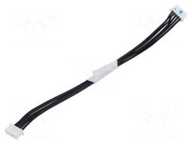 Cable | female-female | PIN: 5 | 0.1m | 1A | 125V | tinned | 28AWG | 5x28AWG