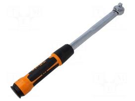 Wrench: torque | 471mm | 40÷200Nm | Holder: square | 1/2" | ZERO-RESET