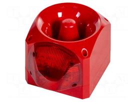 Signaller: lighting-sound | 10÷60VDC | siren,flashing light | LED