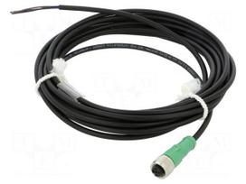 Cable: for sensors/automation | PIN: 3 | M12 female | straight | 5m