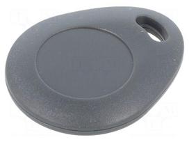 RFID pendant | Transponder: Mifare Classic | plastic | grey | 125kHz