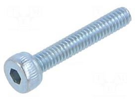 Screw | M2x12 | 0.4 | Head: cheese head | hex key | HEX 1.5mm | steel