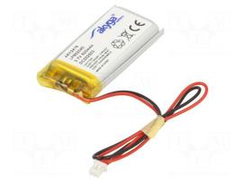 Re-battery: Li-Po | 3.7V | 620mAh | MOLEX 51021-0200 connector