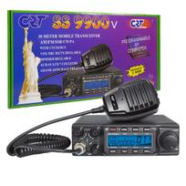 Amateur radio station CRT SS 9900V AM, FM, LSB, USB, CW 28-29.7Mhz, ASQ, DTMF, Roger Beep, 12V, CTCSS, DCS, programmable AM: 80W, FM: 50W, SSB: 80W PEP