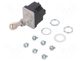 Switch: toggle | Pos: 2 | DPDT | ON-ON | 6A/230VAC | 20A/28VDC | TL | IP67