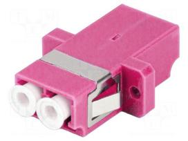 Adapter | OM4 | LC/UPC,both sides | 50/125um | violet | -40÷85°C