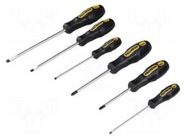 Screwdriver: universal-set | Pozidriv®,slot | 6pcs.