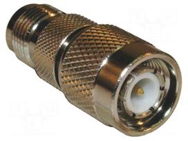 Adapter | TNC male,TNC female | Insulation: PTFE | 50Ω | brass | 11GHz