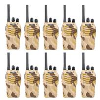 PNI PMR R40 CAMO portable radio station kit, set of 10 pieces, 0.5W, 16 PMR, 1200mAh batteries with chargers and headphones included