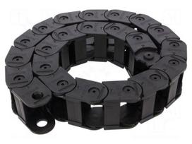 Cable chain | LIGHT | Bend.rad: 50mm | L: 990mm | non-openable frames
