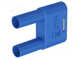 Laboratory connector: 4mm banana | stackable safety shunt | 32A