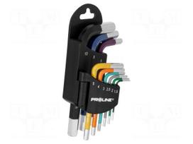 Wrench: hex key-set | S2 steel | 9pcs.