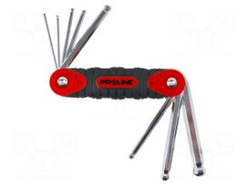 Wrench: hex key-set | spherical | 8pcs.
