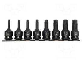 Socket: Torx®-bit-set | impact | Chrom-molybdenum steel | 1/2"