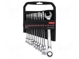 Wrench: combination spanner-set | rattle | Chrom-vanadium steel