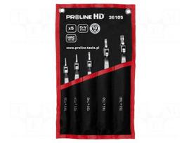 Wrench-set | Torx®,with joint | Chrom-vanadium steel | HD | 5pcs.