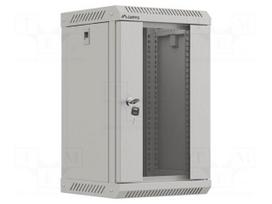 Enclosure: rack cabinet | Standard: 10" | 9U | grey | Z: 300mm | X: 300mm