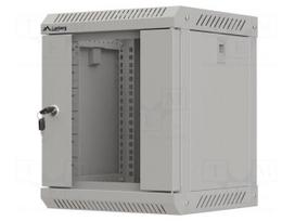 Enclosure: rack cabinet | Standard: 10" | 6U | grey | Z: 300mm | X: 300mm