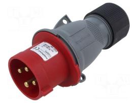 Connector: AC supply 3-phase | plug | male | 32A | 440V | IP&S | IP44