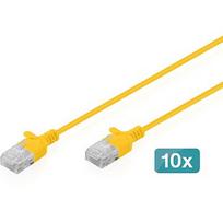 Digitus CAT.6 U/UTP Slim Patch Cable, 1.5m (10pcs) DK-1618-015S-Y-10