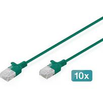 Digitus CAT.6 U/UTP Slim Patch Cable, 1.5m (10pcs) DK-1618-015S-G-10