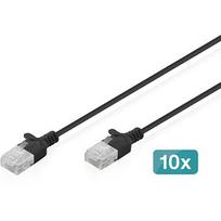 Digitus CAT.6 U/UTP Slim Patch Cable, 1.5m (10pcs) DK-1618-015S-BL-10