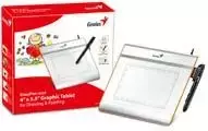 KYE GENIUS EasyPen i405x USB 4x5 colių darbo zonos belaidis slėgiui jautrus rašiklis su 1024 lygiais 28 programuojamomis sritimis