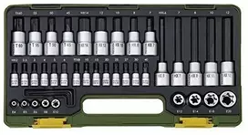 Galvučių rinkinys 1/4', TX ir HX 41 dalies PROXXON
