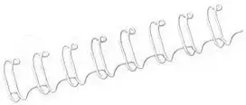 Fellowes vielos briaunos šuolis 3: 1 ", 12mm balta, 100 vienetų 81-100 lapai (53270)