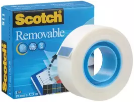 3M Lipni juostelė SCOTCH MAGIC, 19 mm x 33 m, nuimama