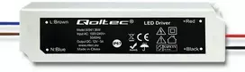 QOLTEC 50941 Impulsinis maitinimo šaltinis IP67 100V-240V 36W 12V 3A
