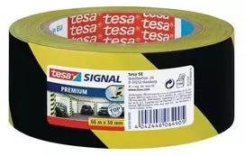 Tesa Juoda įspėjamoji juosta 50mmx66m