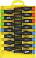 Įrankių rinkinys, 15 kaltai, grioveliai / philips / torx / hex DELTACOIMP / juoda / VK-250