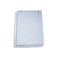 Konferencijų bloknotas FORPUS, 600 mm x 850 mm, 50 lapų, langeliais, balta spalva